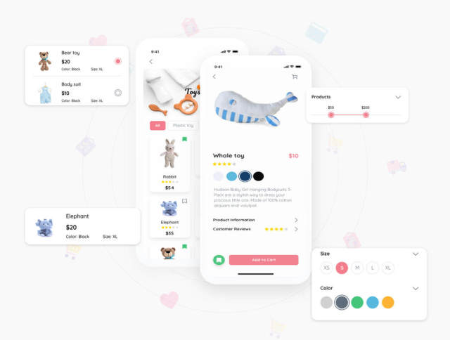 50+ Screen Moby UI Kit - 婴儿电子商务应用程序,Moby电子商务App Ui Kit 50+ Screen Moby UI Kit - 婴儿电子商务应用程序,Moby电子商务App Ui Kit