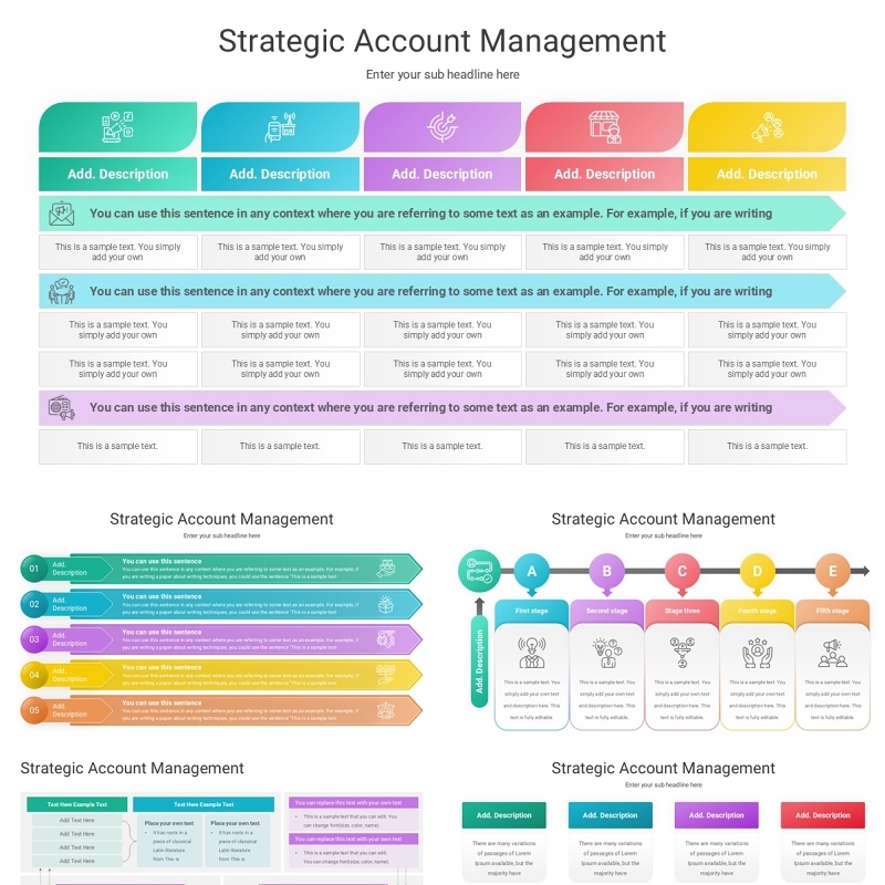 战略客户管理信息图PPT模板素材Strategic Account Management