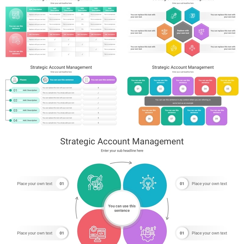 战略客户管理信息图PPT模板素材Strategic Account Management