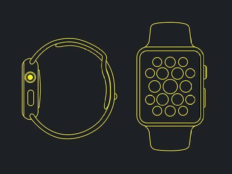 Simple Apple Watch Wireframe