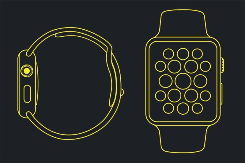 Simple Apple Watch Wireframe