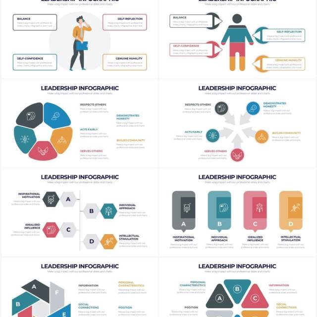 多彩企业领导力分析PPT信息图形素材Leadership Powerpoint Infographics 多彩企业领导力分析PPT信息图形素材Leadership Powerpoint Infographics