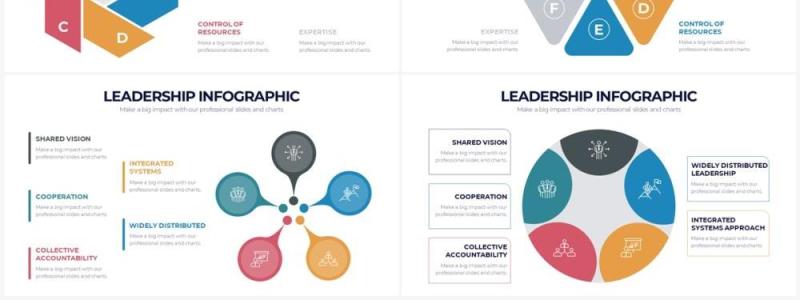 多彩企业领导力分析PPT信息图形素材Leadership Powerpoint Infographics