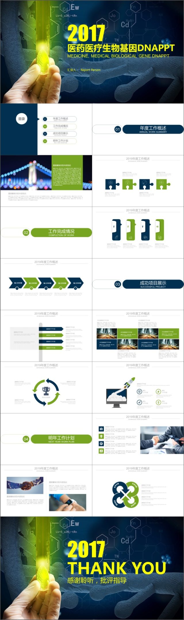 医药医疗生物基因DNA PPT