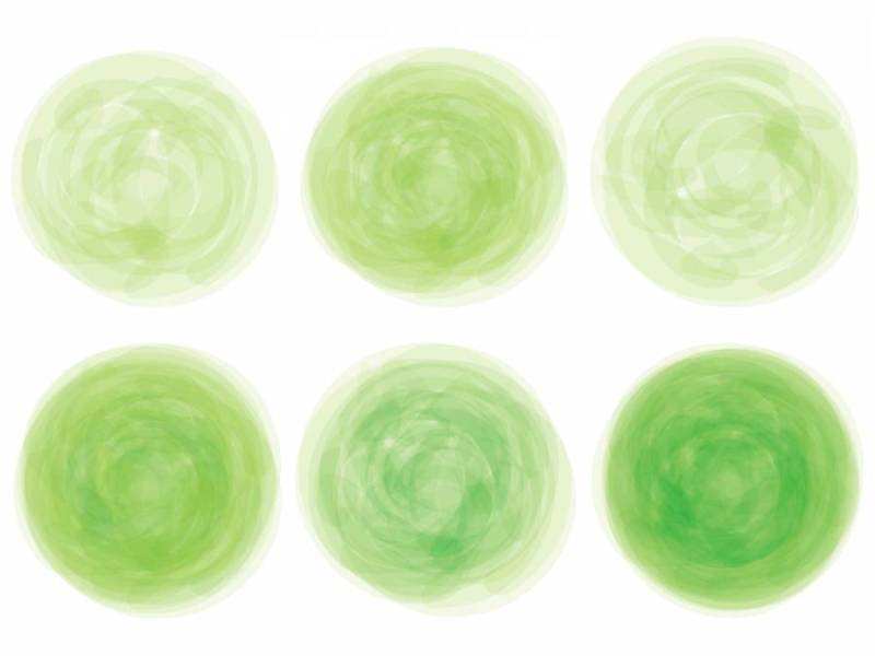 绿色绿色手写水彩图片模拟风格装饰框架