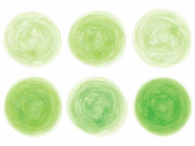 绿色绿色手写水彩图片模拟风格装饰框架