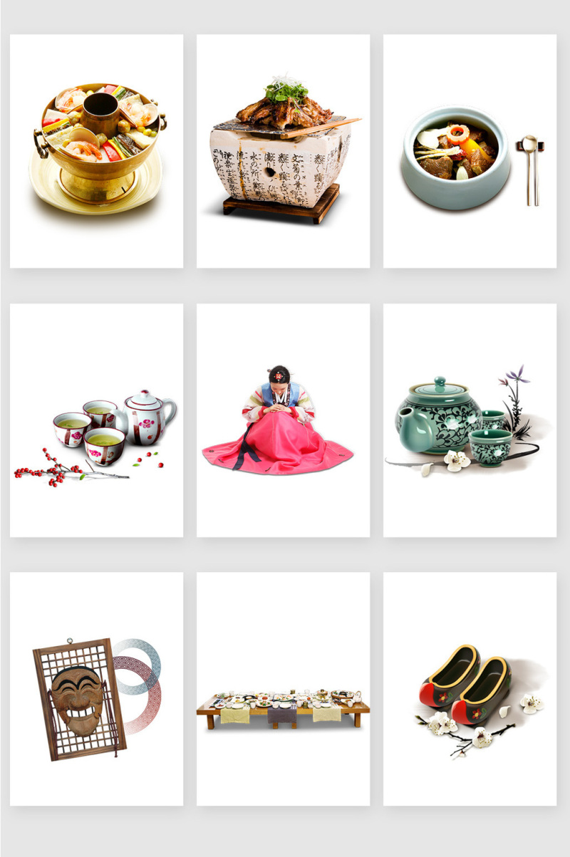 韩国美食PSD素材