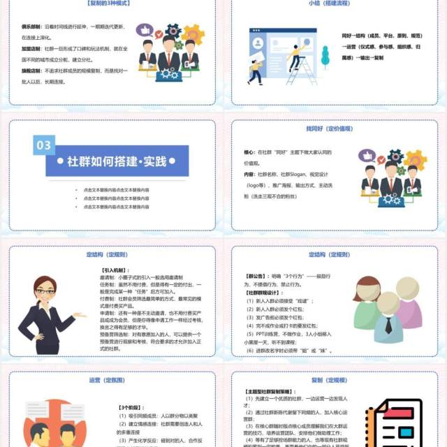 简约社群营销运营策划实战手册PPT模板 简约社群营销运营策划实战手册PPT模板