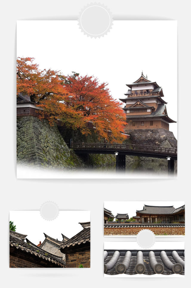 中国风古建筑元素 中国风古建筑元素