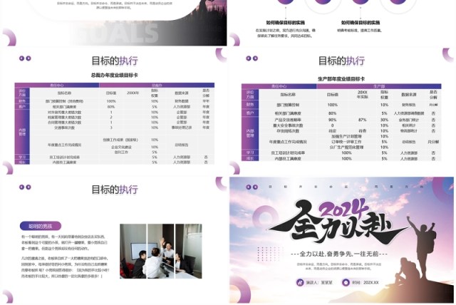 紫色励志商务风团队目标培训PPT模板 紫色励志商务风团队目标培训PPT模板