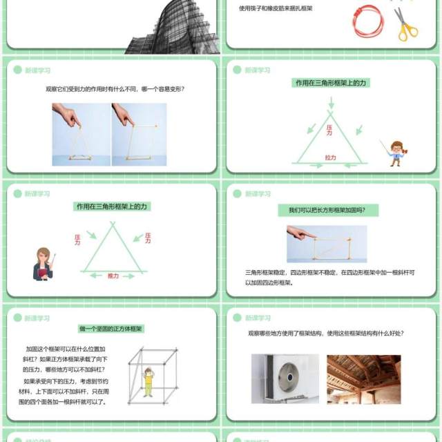 教科版六年级科学上册做框架PPT模板