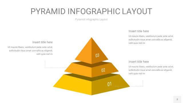 渐变黄色3D金字塔PPT信息图表2 渐变黄色3D金字塔PPT信息图表2