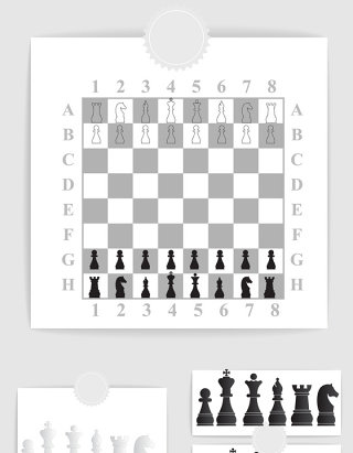 矢量国际象棋素材