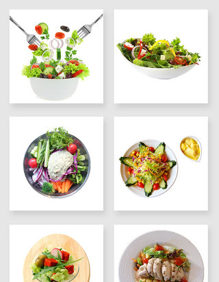 产品实物蔬菜沙拉设计素材