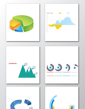 图表矢量元素彩色素材