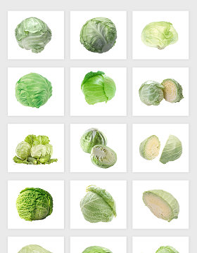 高清免抠蔬菜包菜素材