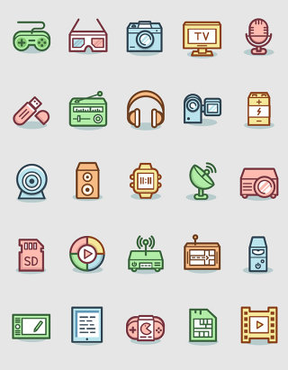 娱乐休闲游戏影音APP图标素材