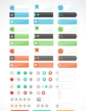 精美网页u功能图标按钮素材
