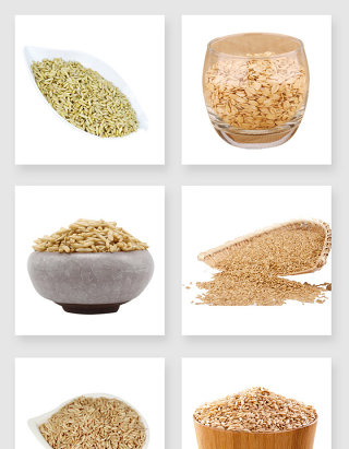 产品实物燕麦米设计素材