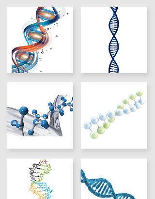 不规则图形DNA设计素材