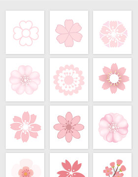花朵矢量元素素材