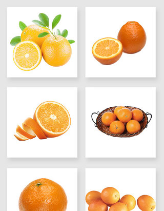 产品实物柑橘设计元素