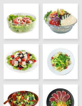 蔬菜沙拉设计素材