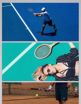 网球比赛网球运动网球拍的背景图