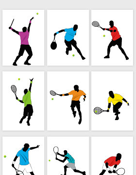 运动打网球健康活动