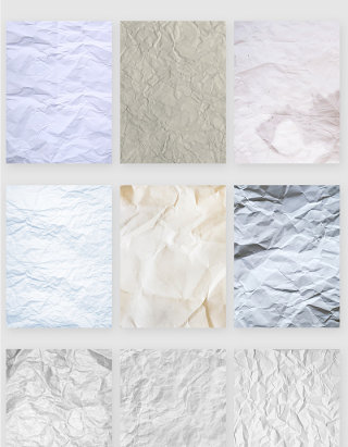 白色褶皱纸质纹理材质矢量素材