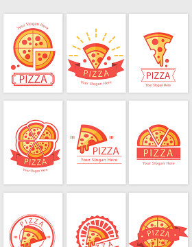矢量的披萨图标设计素材
