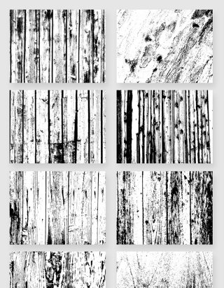 黑白墨水效果木头纹理材质素材