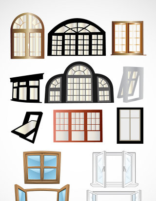 各式窗户设计素材