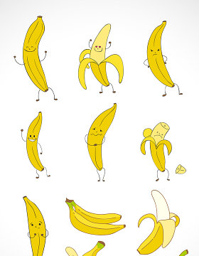 香蕉矢量图标