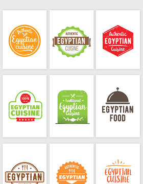 埃及食品标签设计素材