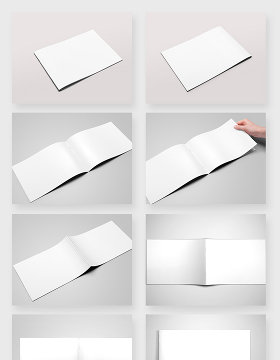画册书籍空白样机模板PSD素材