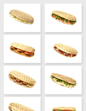 美味的三明治免抠图设计素材