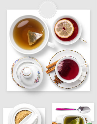 高清茶水茶具PSD设计素材