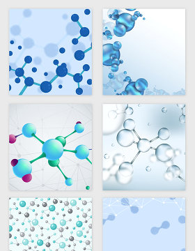 科技医疗线条分子纹理矢量素材