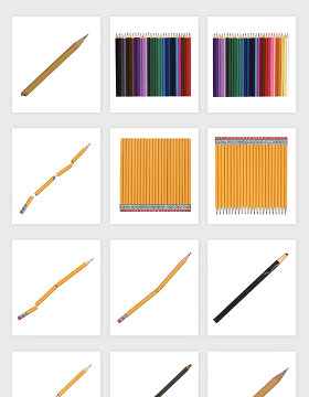 高清免抠铅笔彩笔素材