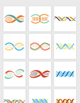 矢量双螺旋基因链素材
