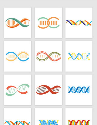 矢量双螺旋基因链素材