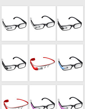 眼镜素材矢量设计