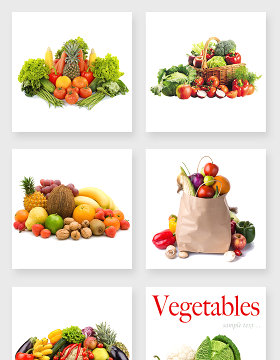 产品实物各种蔬菜设计元素