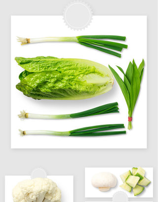 高清绿色健康蔬菜青菜PSD素材