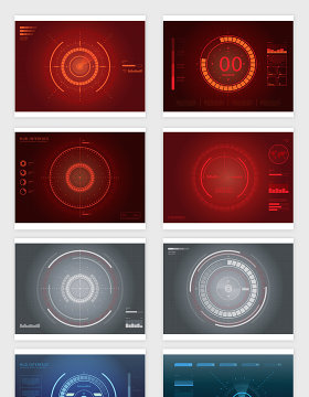 矢量HUD科技信息图像图案
