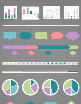PPT数据素材矢量图形图标