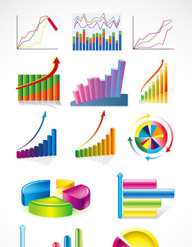 金融理财图表设计素材