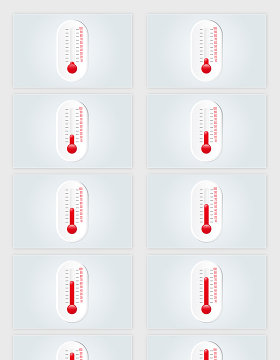 矢量温度计图案素材