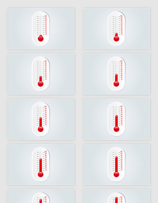 矢量温度计图案素材